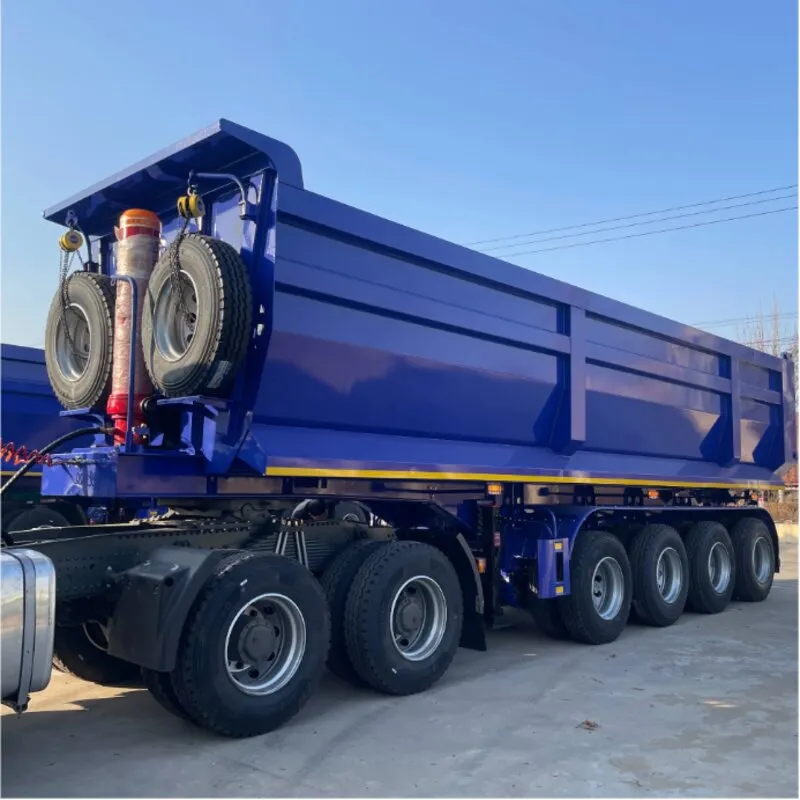 Rimorchio da carico con ribaltabile posteriore di tipo U